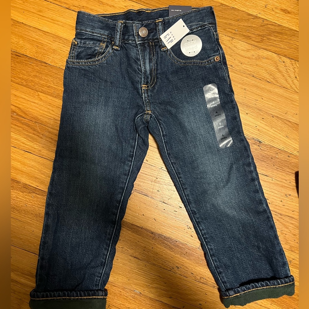Cozy lined jeans baby gap 4t toddler boys